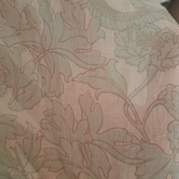 Roller Rabbit Serafena Floral Tunic Sz M NWT pale green Excellent - Picture 10 of 12